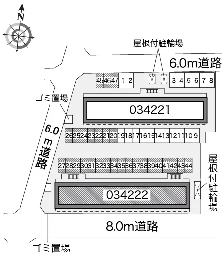 ★手数料０円★吉川市高富１丁目　月極駐車場（LP）